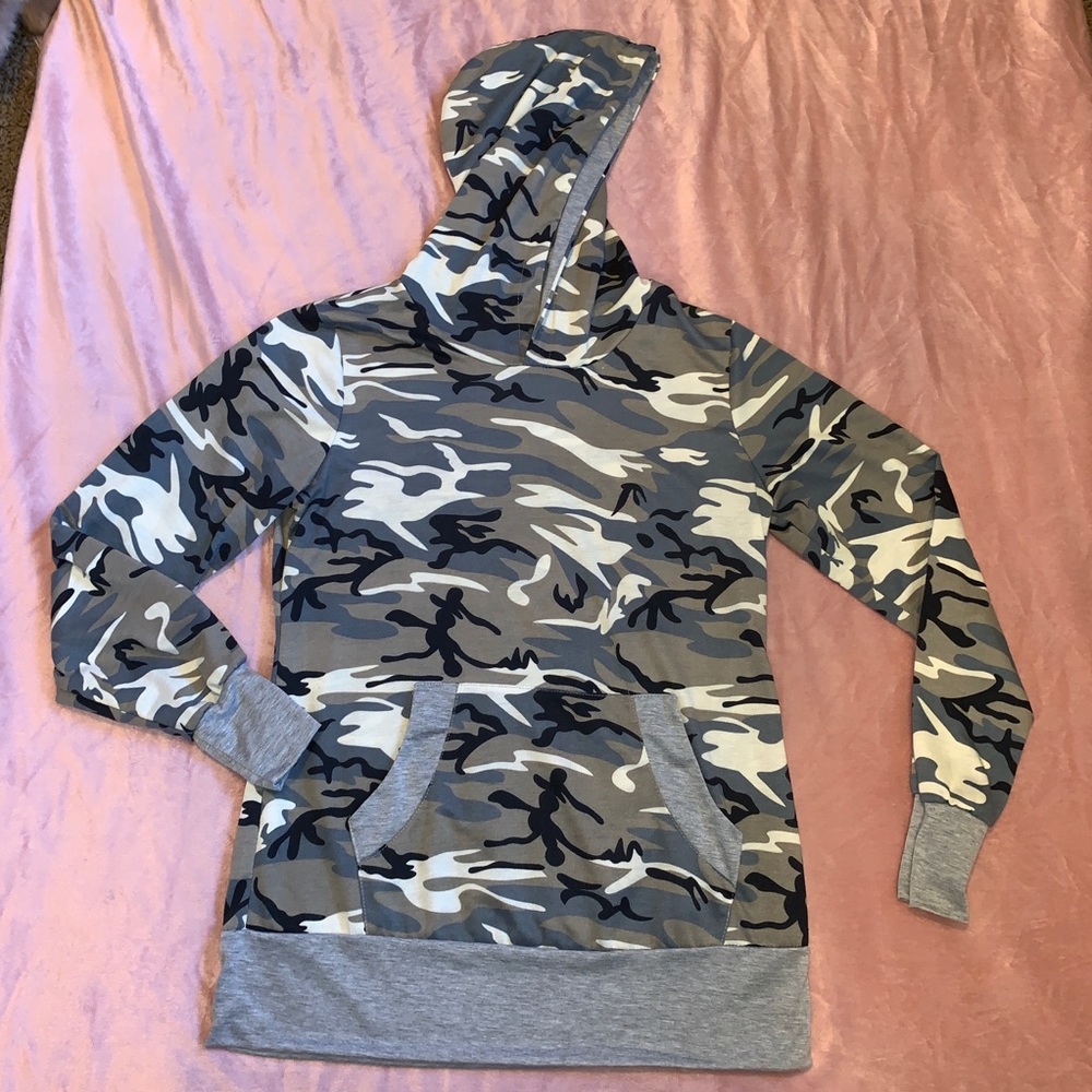 Army Print Hoodie
